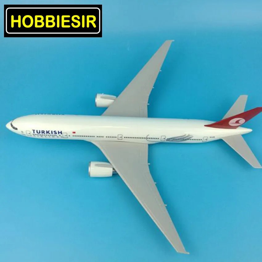 1:200 масштаб Boeing B777 32 см Турецкая авиасимулятор модель Турецкая Авиакомпания сплав самолет игрушка W база пластиковая плоскостная