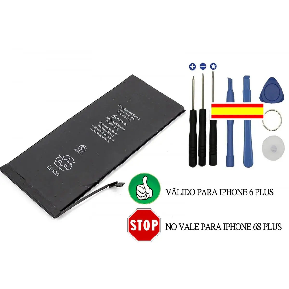 

Battery for Apple iPhone 6 plus Replacement + tools Kit compatible APN universal