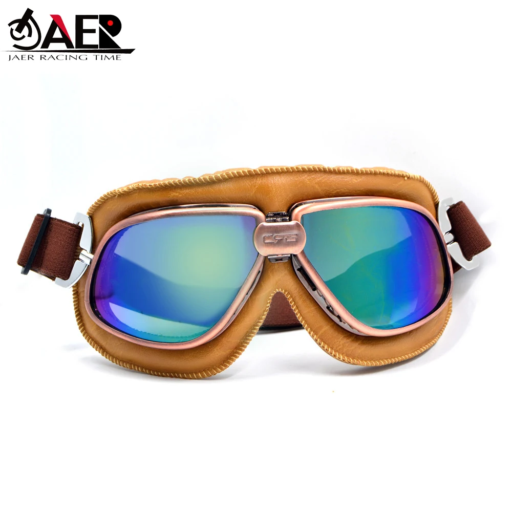 

Мотоциклетные солнцезащитные очки, защитный шлем, винтажные очки для мотокросса, пилота, крейсера