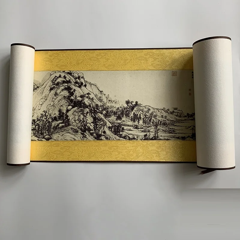 Китайская каллиграфия Long Fu Chun Shan Ju Tu пейзаж копия известной живописи панорамная