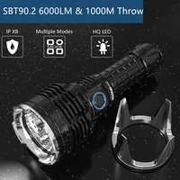 wurkkos ts30s usb c rechargeable 21700 flashlight sbt90 2 powerful led light 6000lm with extra stainless bezel anduril version