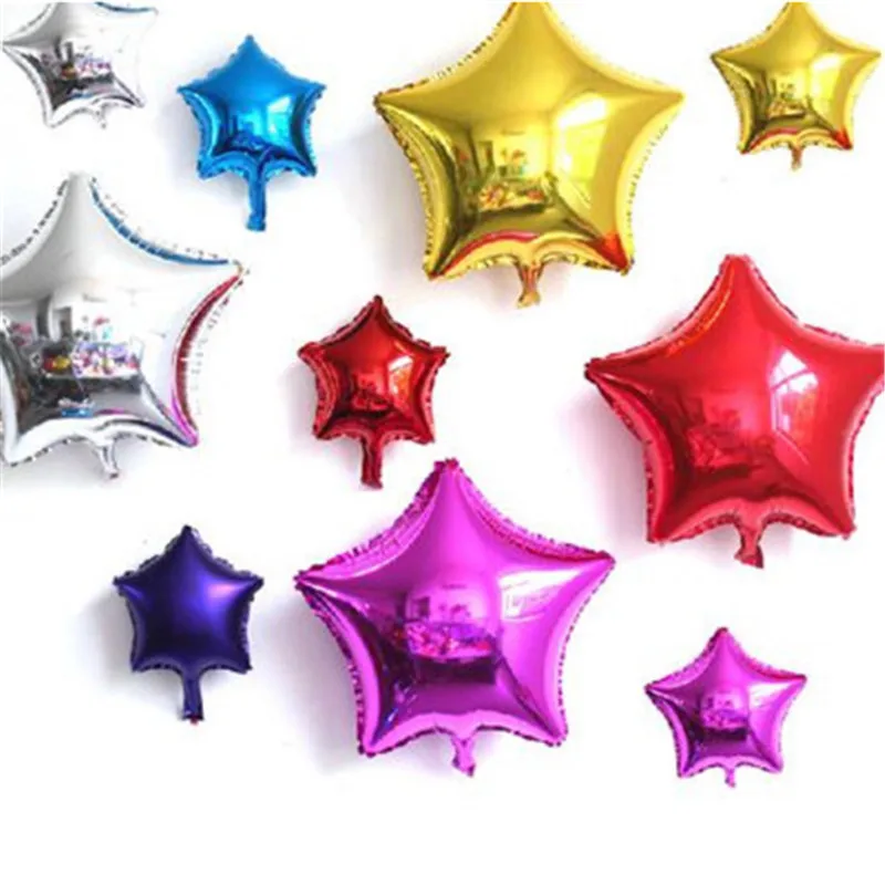 

5-18Inch 5pcs Heart Foil Balloons Wedding Star Foil Balloon Moon Helium Balloons Marriage Birthday Party Decorations