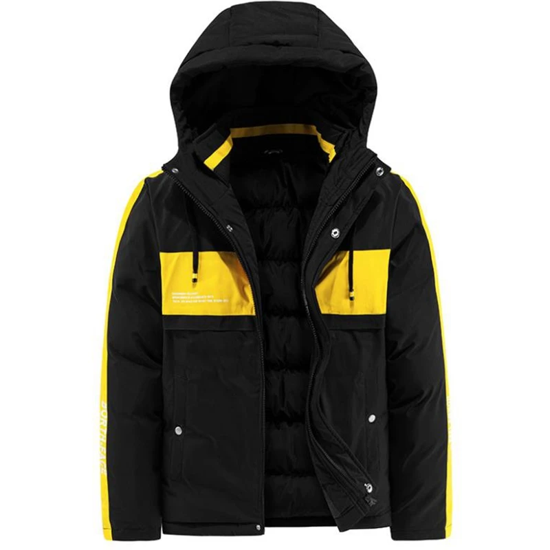 

Cotton padded men's Plush thickened winter coat couple's cotton padded jacket outdoor cold proof clothes large