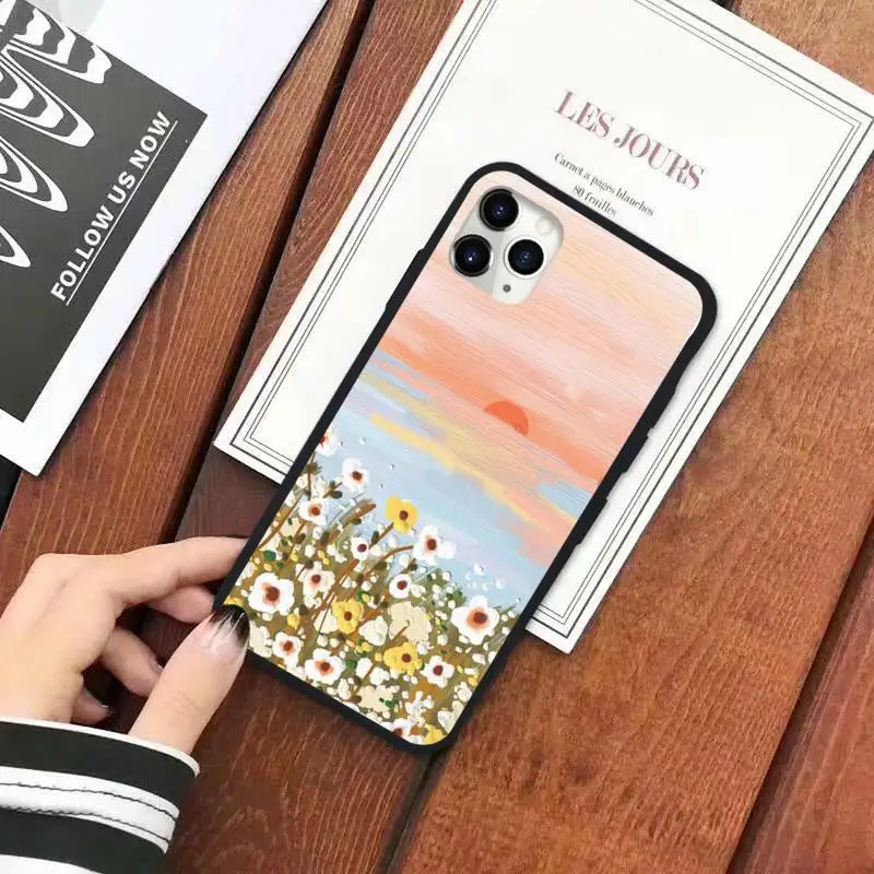 

Retro Art Oil Painting Phone Case for iPhone 11 12 pro XS MAX 8 7 6 6S Plus X 5S SE 2020 XR