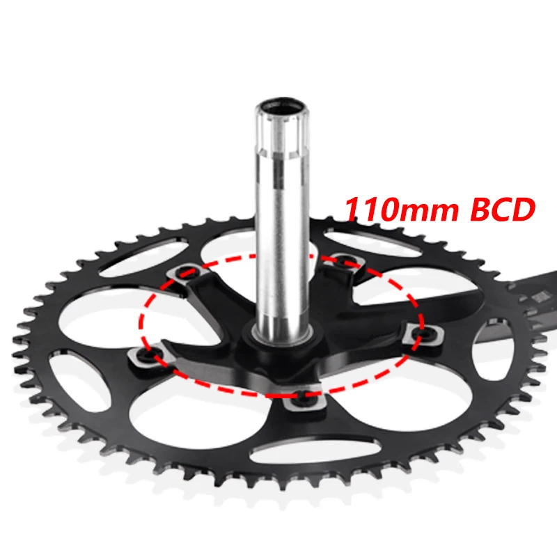 Road Crankset 170/172.5MM 130 BCD Narrow Wide Chainring 50/52/54/56/58/60T With bottom Bracket BB Aluminum alloy Cranks | Спорт и