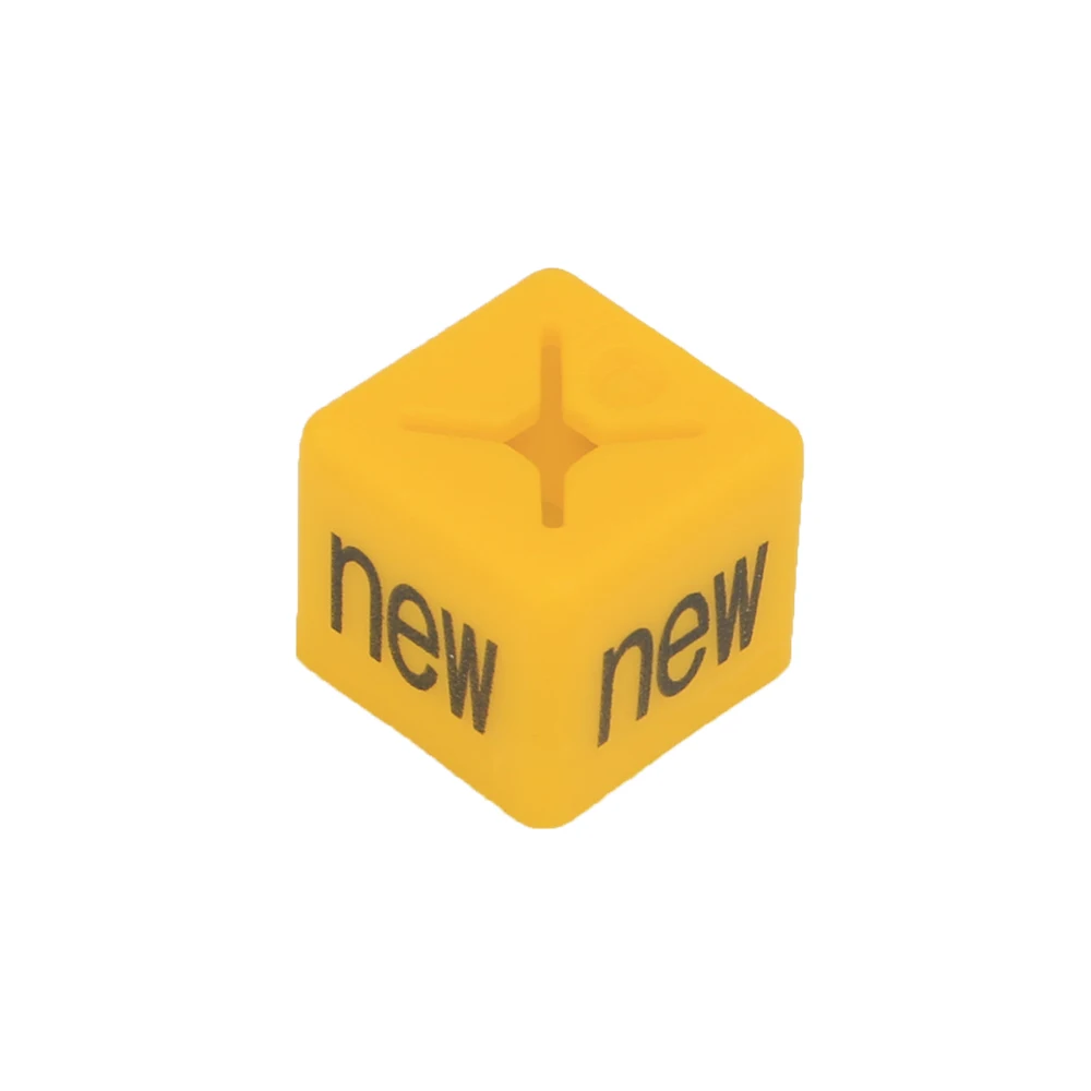 Yellow 100 шт цветные пластиковые продажи размер вешалка размер r одежда вешалка для пальто маркеры Размер Маркер бирки этикетка пряжка - Color: Yellow