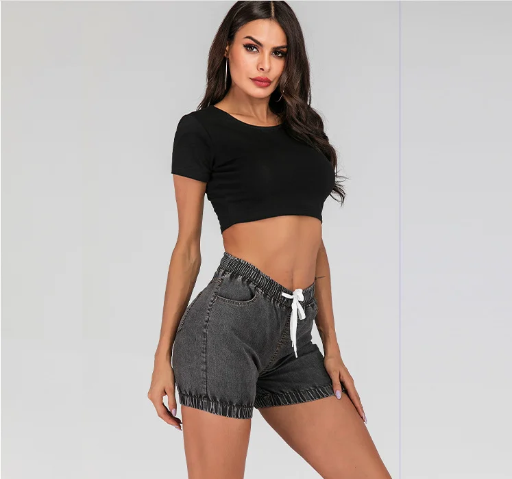 Женские свободные эластичные джинсы на шнуровке с перекрестной каймой wish express eBay