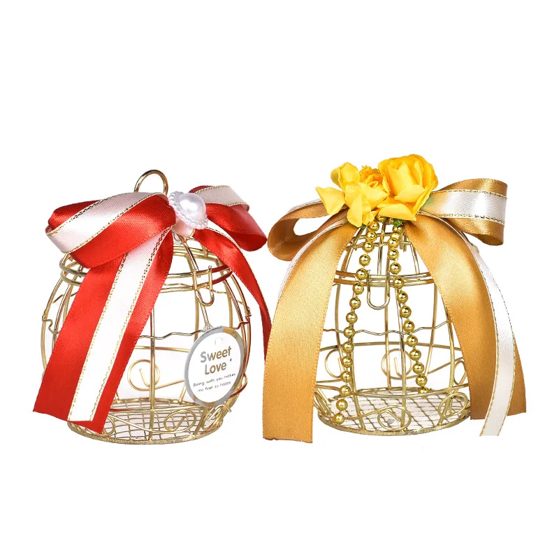 1 шт. европейская креативная коробка для конфет с птицами металлическая полая