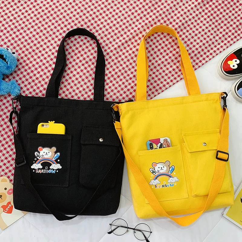 Женская сумка через плечо с мультяшным рисунком школьный ранец на одно