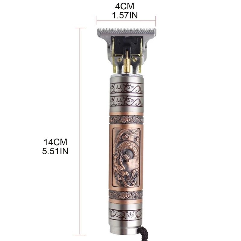 

Electric Hair Clippers Men T-Blade Carving Metal Trimmer Barber Grooming Kit