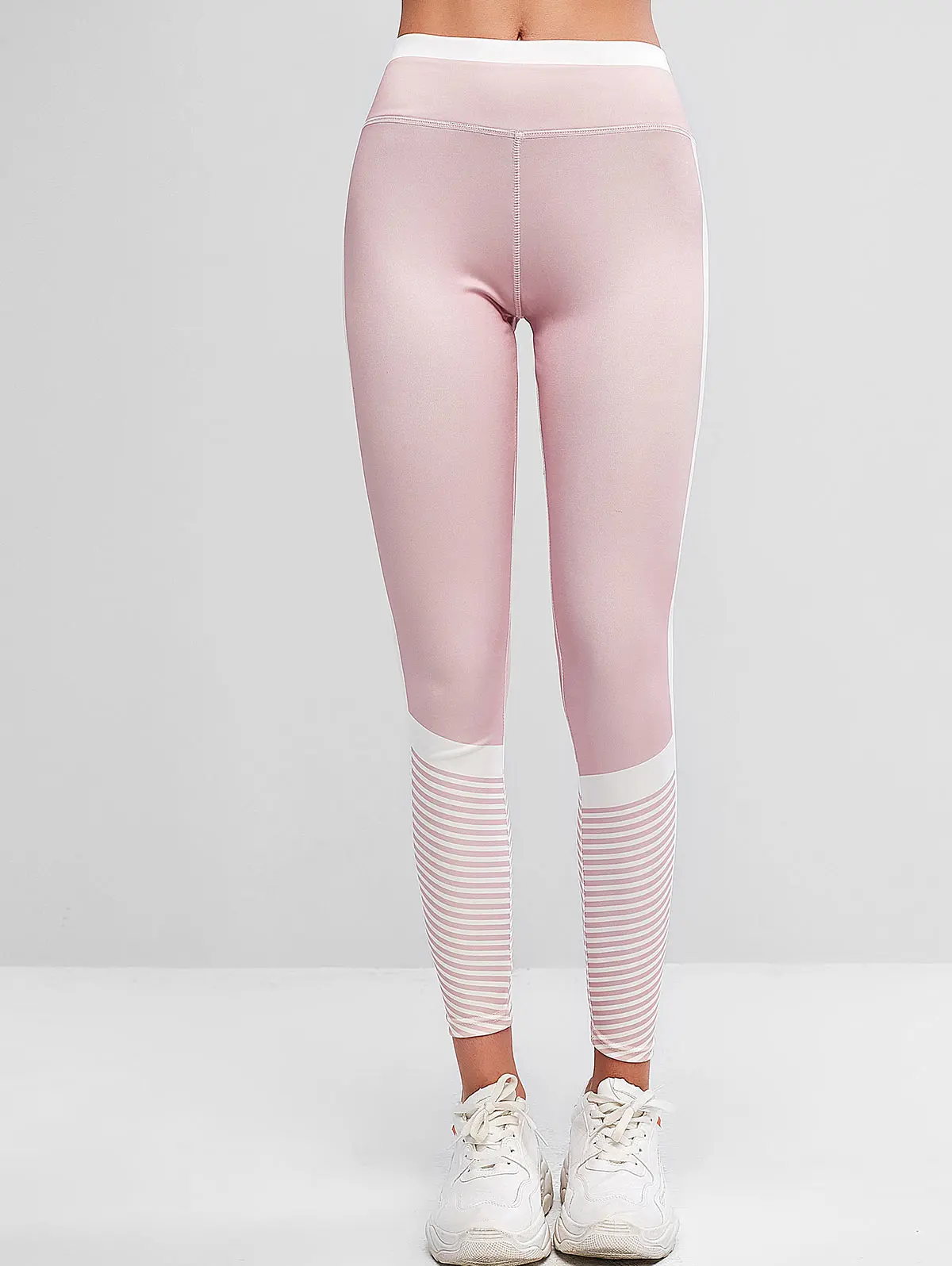 ZAFUL подтягивающие полосатые цветные спортивные Леггинсы со средним обхватом