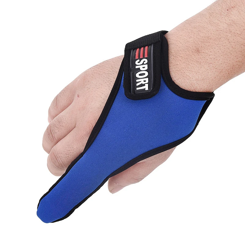 Fishermen Single Finger Protector Fishing Gloves Anti Slip Outdoor Breathable Elastic Protector Gloves for Lure Fishing