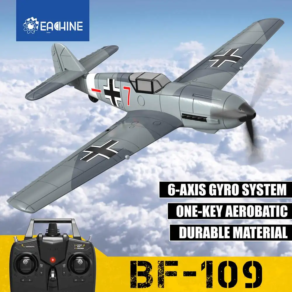 Eachine BF109 RC самолет 2 4 ГГц 4CH 400 мм Wingspan 6-осевой один ключ U-обратный аэробатический