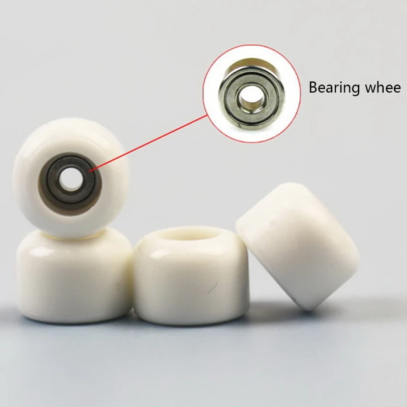 

4 Pcs/Set Professional Urethane Bearing Wheels for Wooden Fingerboard