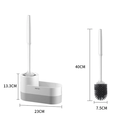 Домашняя щетка для унитаза без дырочек, без мертвых углов, мягкий костюм для волос с базой, настенная многофункциональная щетка для унитаза
