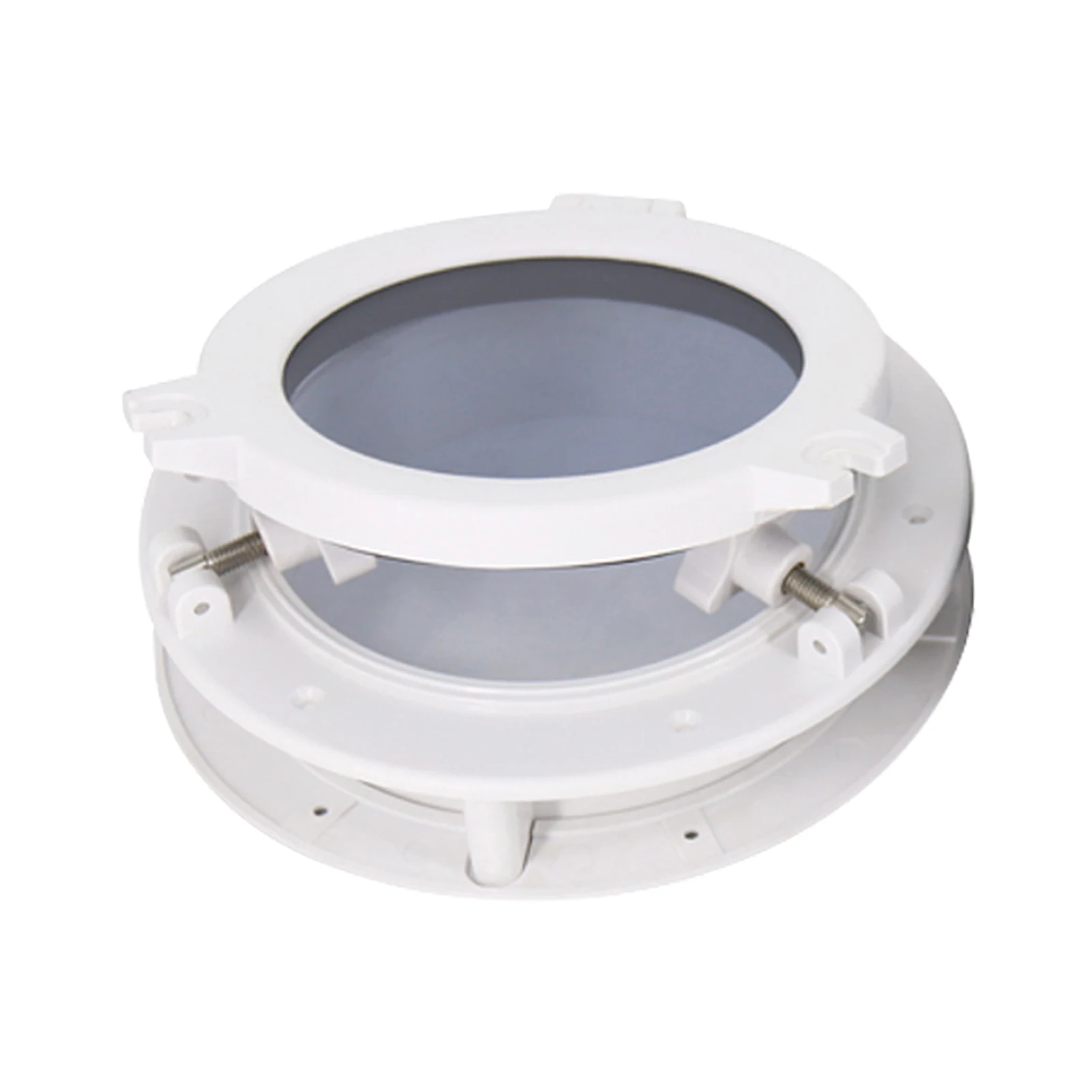 

Black Hatch Easy Install Universal Opening Pre Drilled Accessories Durable Round Boat Portlight Replacement Car ABS Window