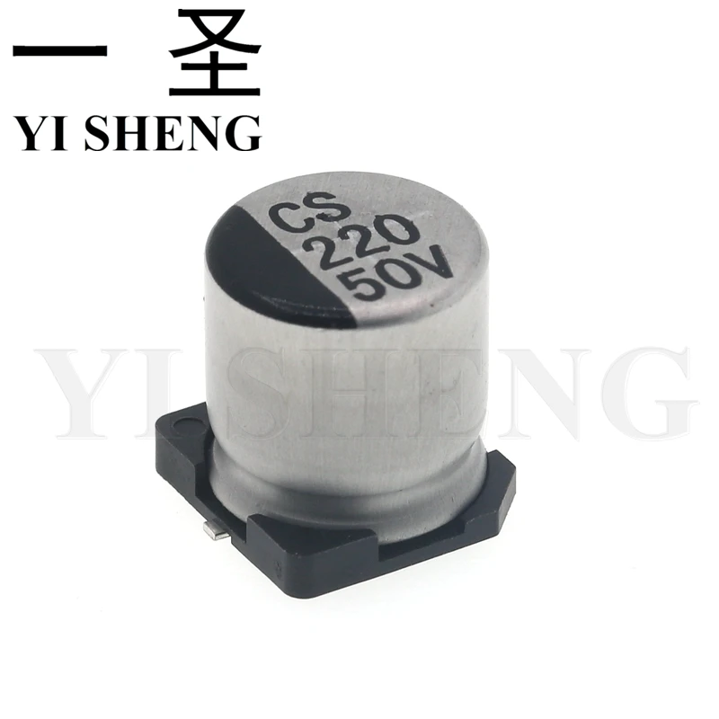 

10PCS Electrolytic capacitor 50V220UF 10*10.5mm SMD aluminum electrolytic capacitor 220uf 50v