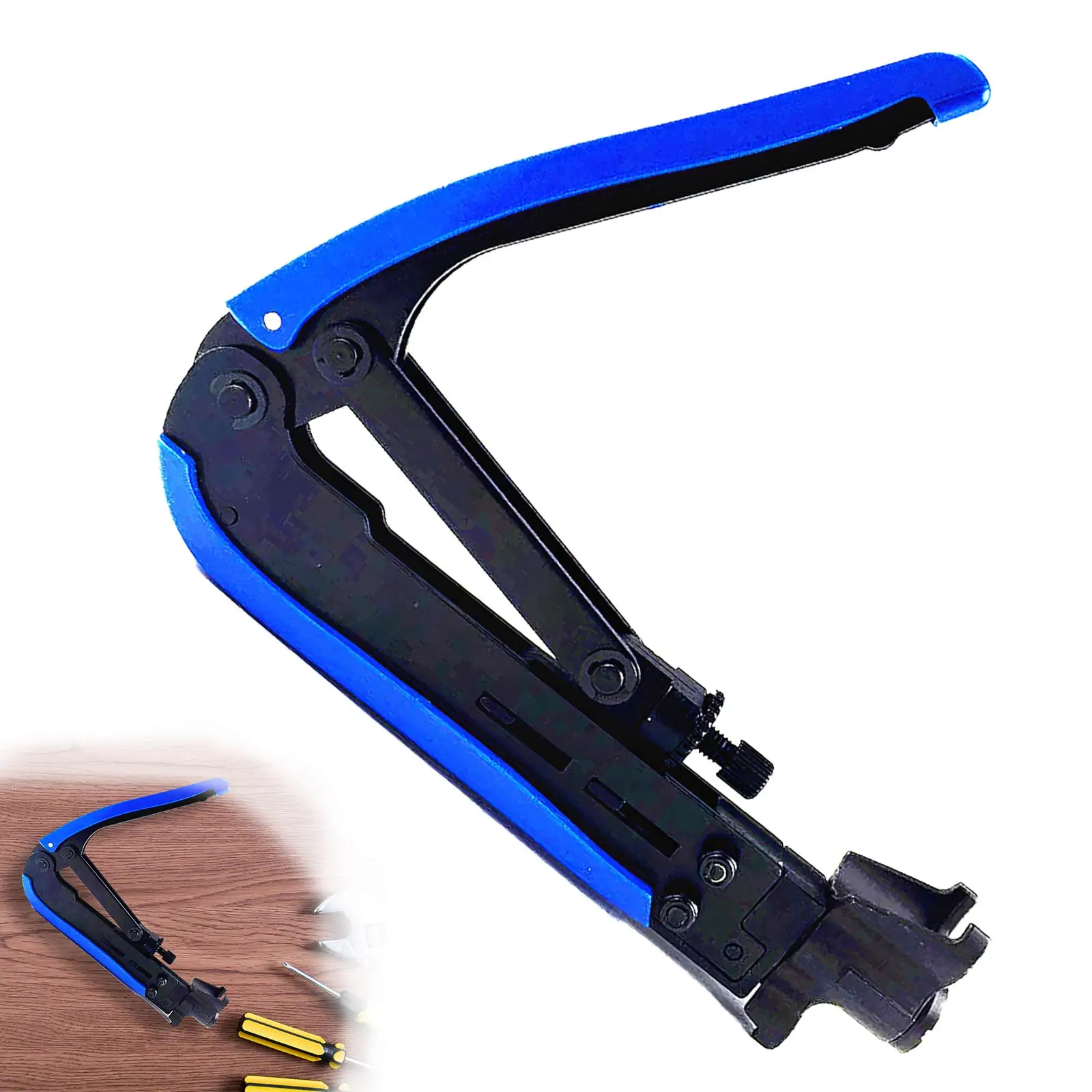 

Stripping Tools Coaxial Cable Crimper Compression Wire Crimper Plier Crimping Tool for RG59 RG6 RG11 F Coaxial Connectors Cable