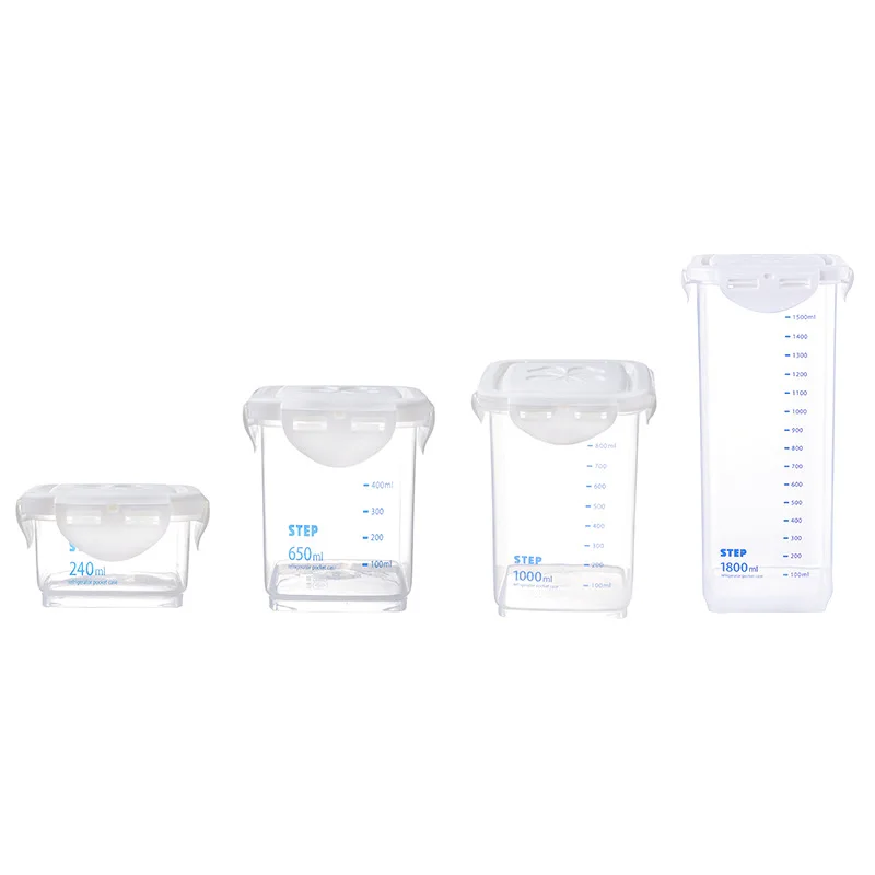 2019 пластиковые герметичные банки Кухонный Контейнер для хранения прозрачный