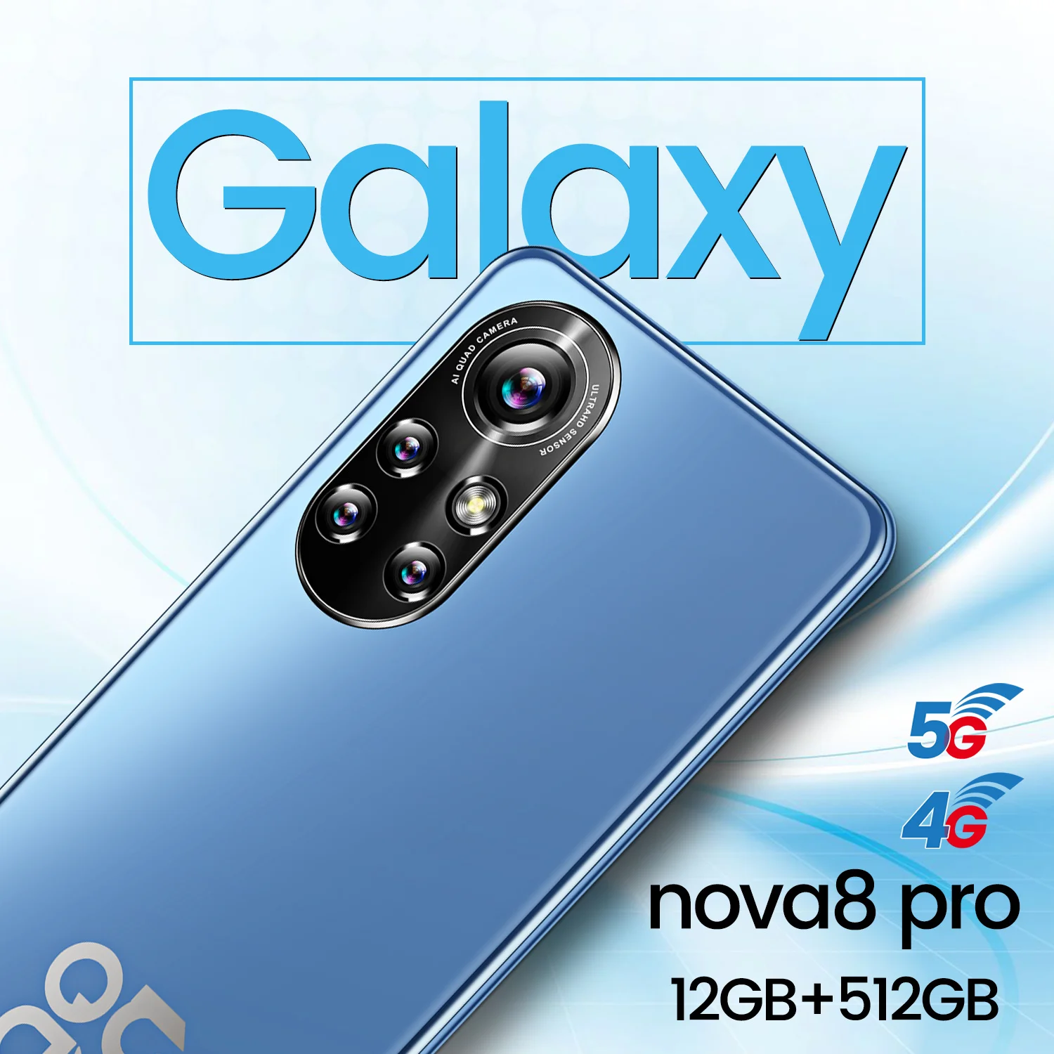 

2021 Global Version Cell Phone Galaxy Nowa8 pro 6.8Inch 11Core 12+512G 24+48MP 6500MAH 5G Android11 Qualcomm Snapdragon 888