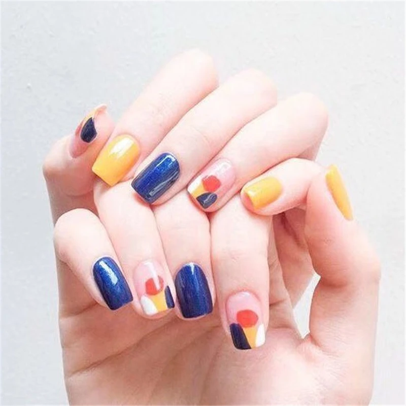 Новинка 1 лист стикеры 3D на ногти Nail Art яркая красочная форма радуги с помпоном в