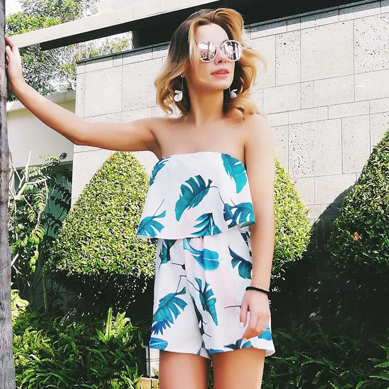 Женский комбинезон без рукавов бретелек топ комбинезоны с высокой талией прямые