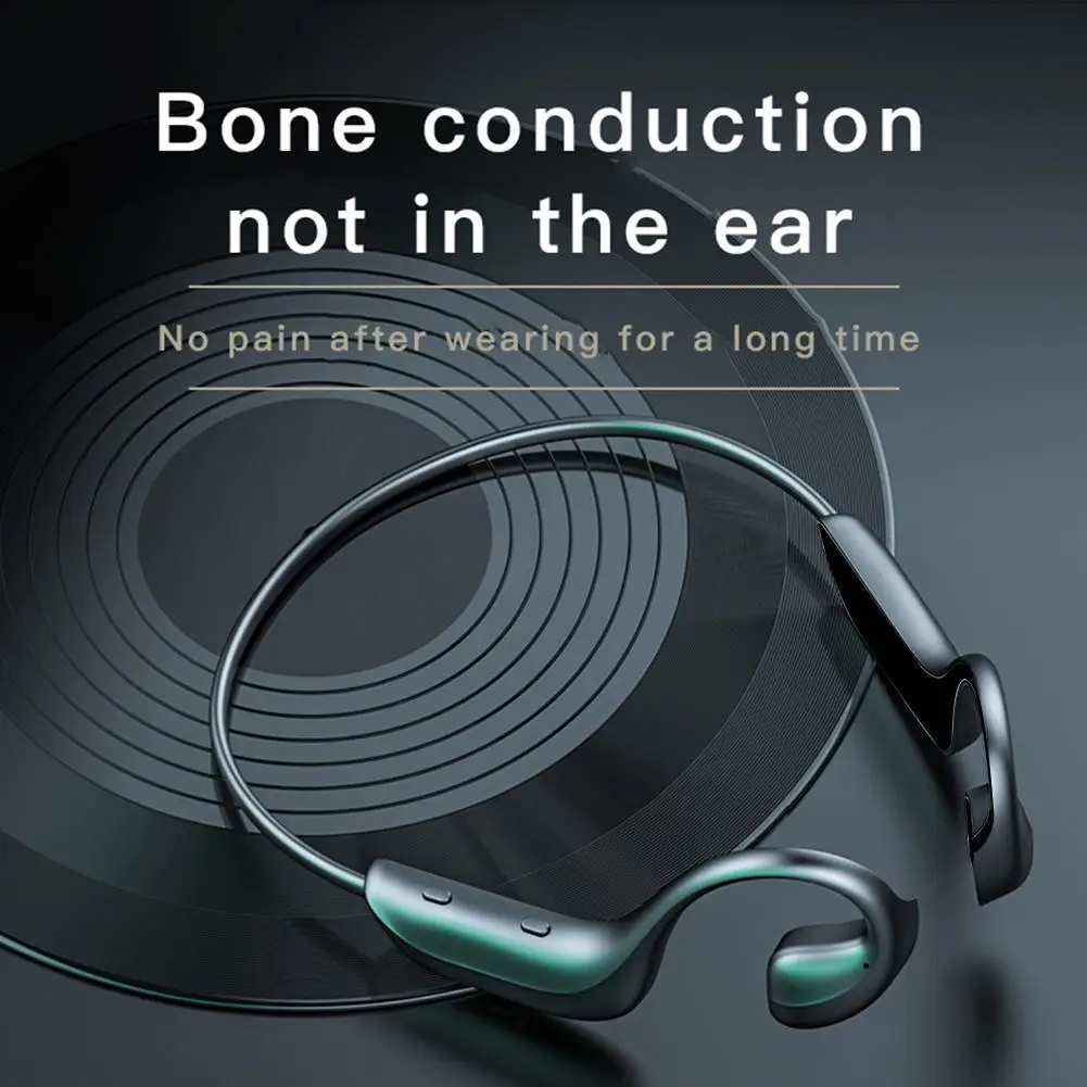 

G-100 Bone Conduction Bluetooth 5.0 Headset Wireless Sports Waterproof Headphone