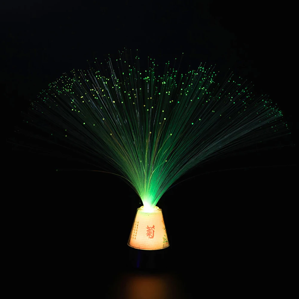 

Ночной светильник многоцветное Изменение привело лампы волокна маленький ночной Светильник Красочные волоконно-оптические светодиодные ...