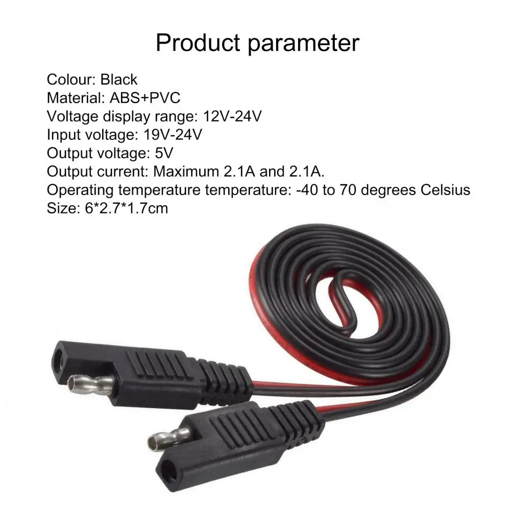 

Portable Adapter Waterproof Dual USB Fast Charging Motorcycle Cable Adapter for Car for iPhone Motorcycle Accessories Goods