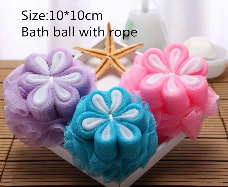 Шт. 1 шт. цветок сетчатый шар для ванны карамельный цвет средства ухода за кожей