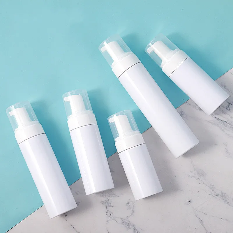 

New 100/150/200/250ml Portable Foam Bottle Empty Pump Transparent Bottle Refill Lotion Lotion Dispenser Koop Refillable Bottles