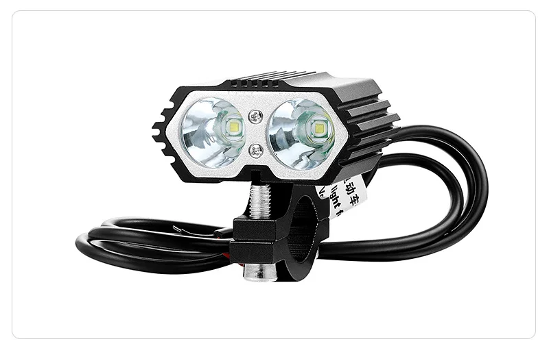Headlight Led Motorcycle X2 20W Bulbs Headlights Spotlights Fog Light for Motorbike scooter Bicycle 12V Moto Light Driving Lamp