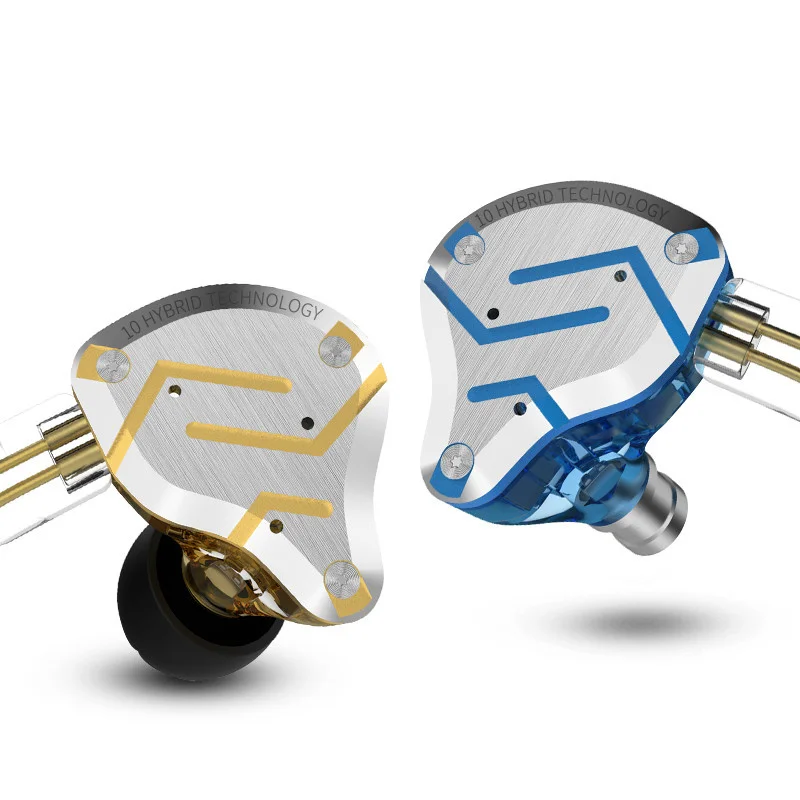 

10 Pro Metal In Earphones 10 driver Unit Hybrid 4BA+1DD HIFI Bass Earbuds Headphones Sport Noise Cancelling Headset Monitor
