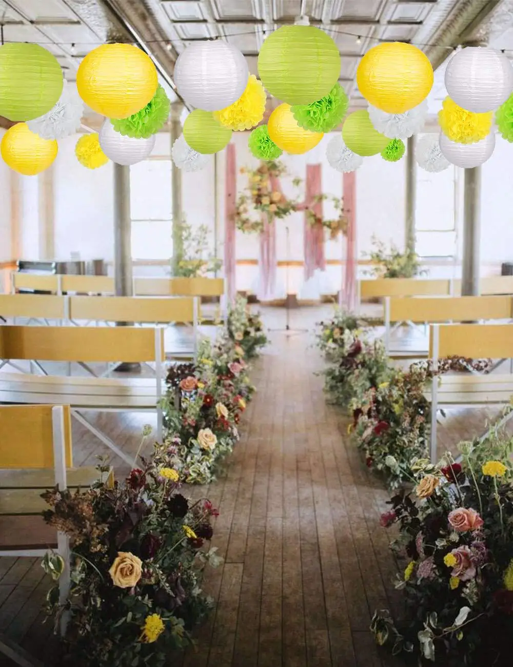 6 дюймов 15 см цветочные шарики из салфетки помпоны для свадьбы детского праздника