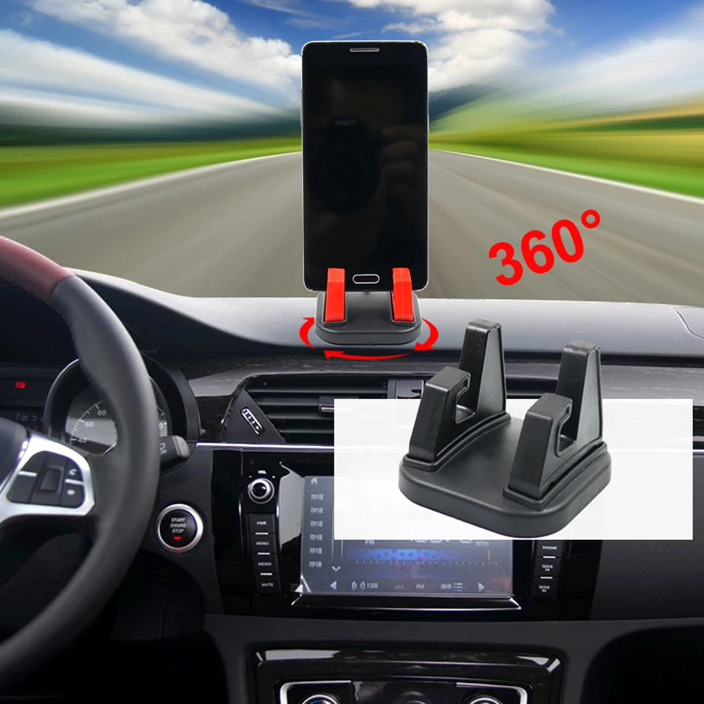 360 degree rotate car cell phone holder dashboard sticking universal stand mount bracket for mobile phone car accessories free global shipping