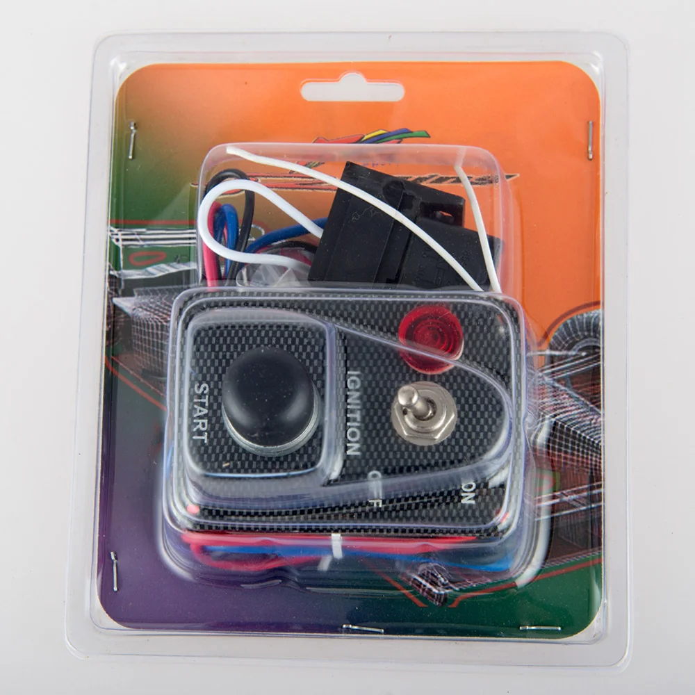 Кнопка запуска двигателя гоночного автомобиля с 1 тумблером Переключатель