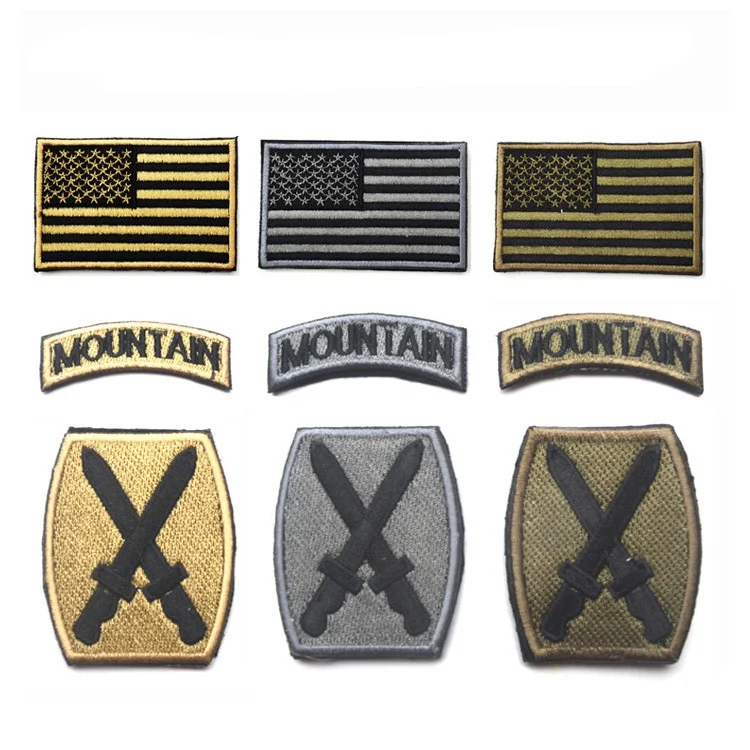 Эполета на плечо с вышивкой армия США нашивки надписью Tenth Mountain Division Военные