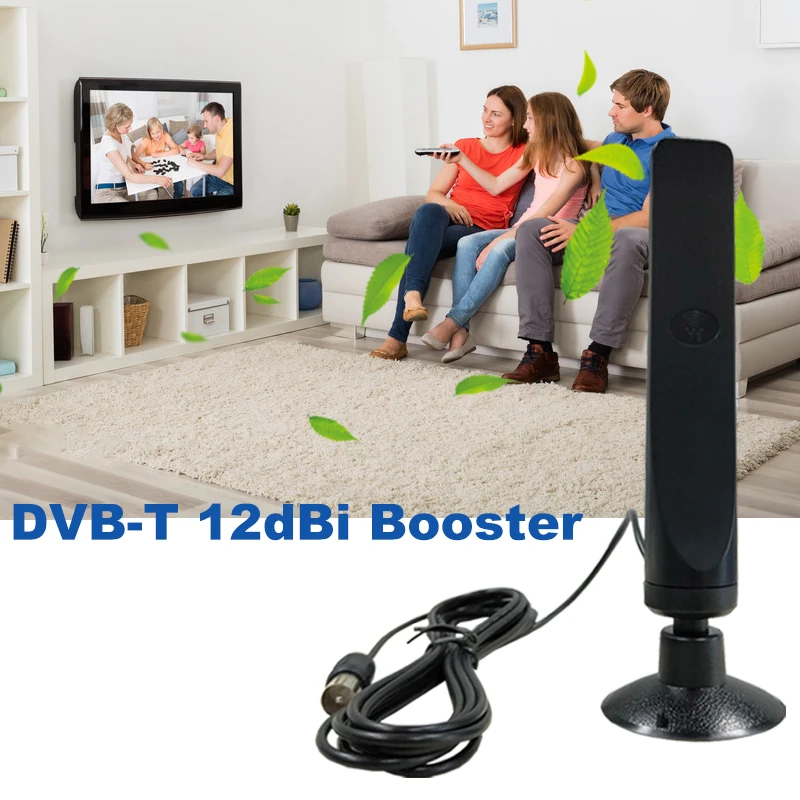 

digital TV Antenna amplifier indoor 12dBi For DVB-T Digital Freeview antena digital HDTV Booster Antena for TV HD