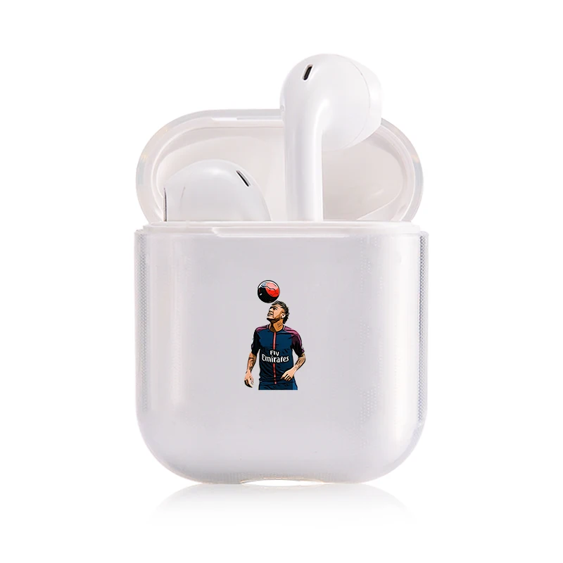 I200243 Знаменитый бренд баскетбольных Athlete наушники чехол для Apple airpods чехол игрок NBA Bluetooth Pop Air стручки чехол прозрачный жесткий чехол из пластика с изображением крышка - Цвет: I200243
