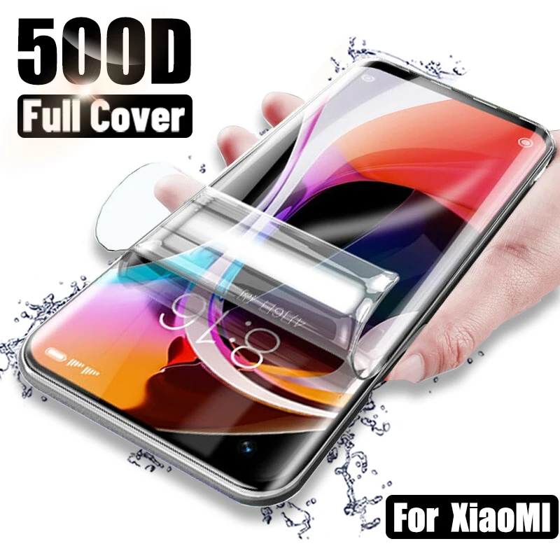Гидрогелевая пленка 999D для Xiaomi Note 10 8 9 SE CC9 Pro CC9E A1 A2 A3 Lite Focophone F1 F2 X2 X3 защита экрана |