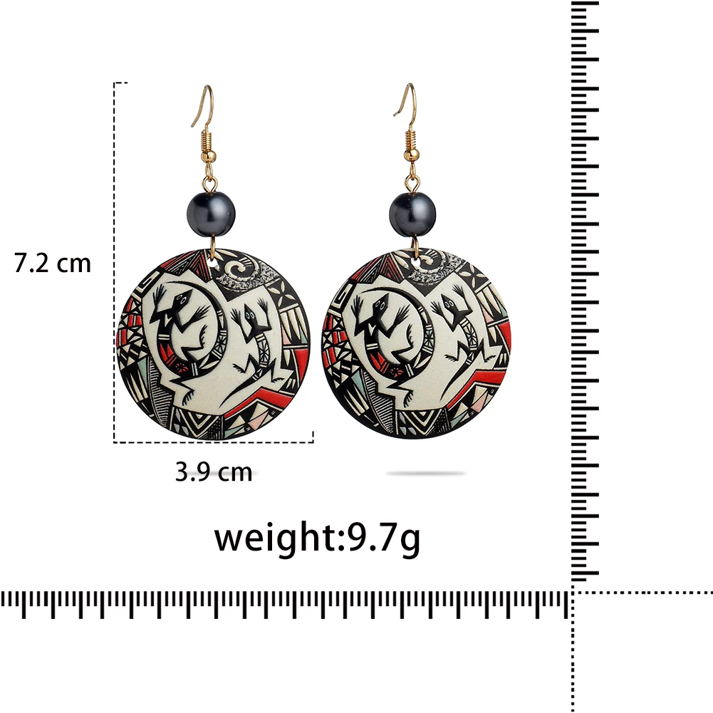 

SophiaXuan Acrylic Earrings Fashion Hawaiian Handmade Geometric Jewelry Drop Flower Earring Original Design Resin for Women 2021