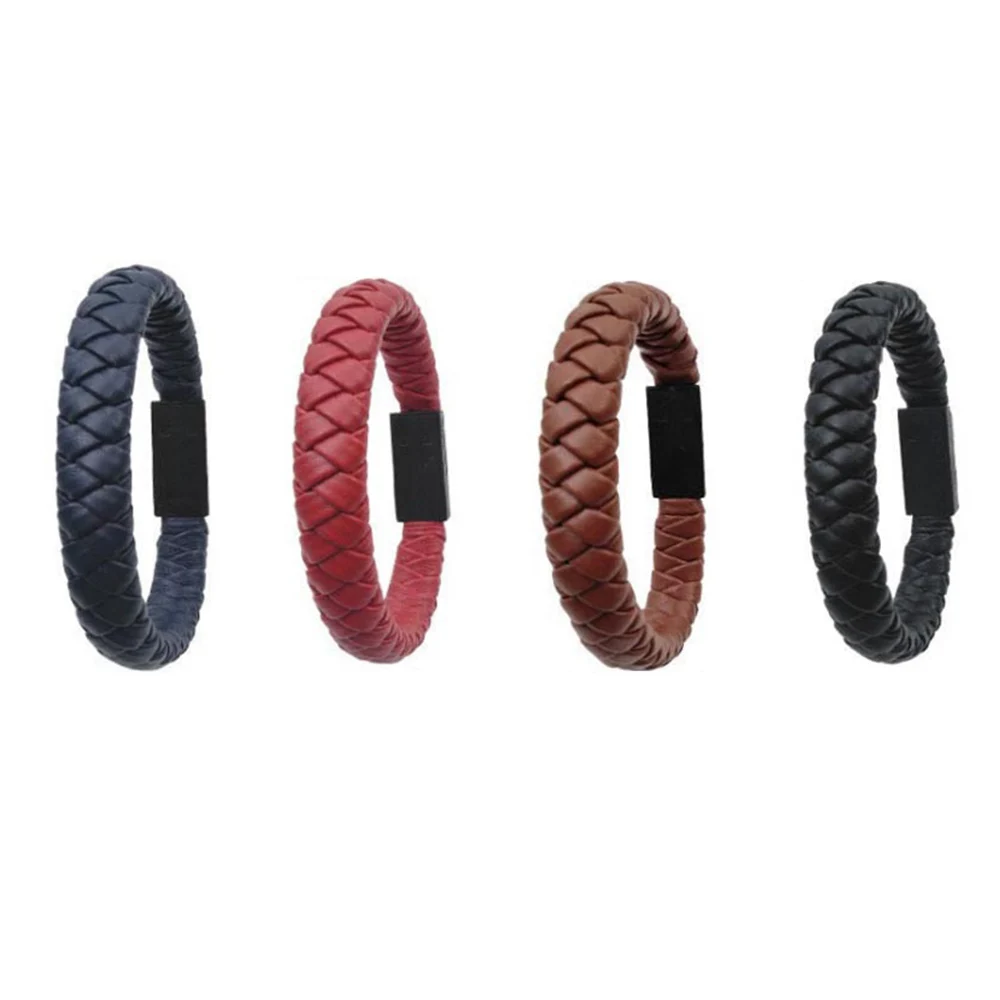 Портативный USB-кабель в виде браслета для зарядки и передачи данных шнур прочный