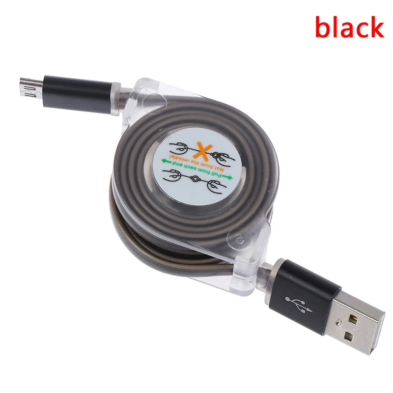 Выдвижной светодиодный светильник Micro USB кабель светящаяся Замена для Android порт