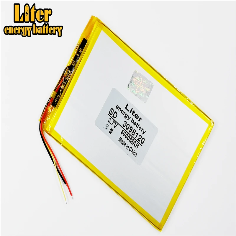 Bateria Universal Li-ion com Linhas 3098120 30100120 v 3.7 ma Polegadas Polegadas Polegadas para Tablet e pc Bateria e energia extra p/ tablet