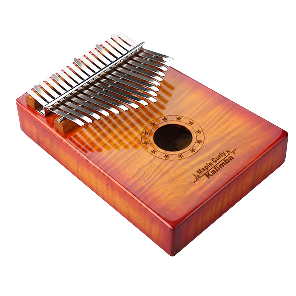GECKO калимба 17 клавиш Фигурный Клен большой палец пианино и EVA высокая