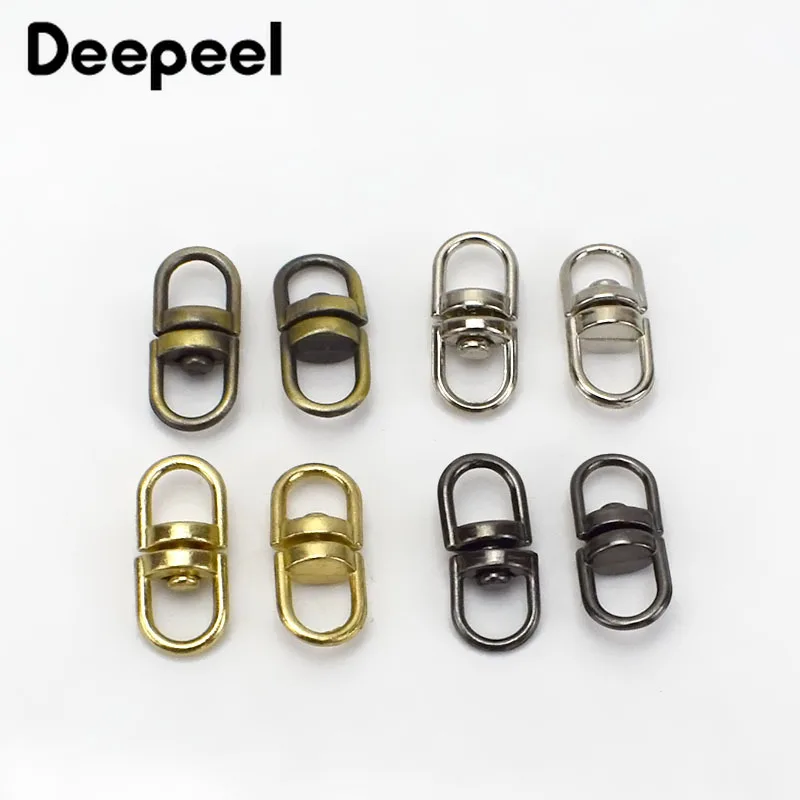 Модное поворотное кольцо с металлической пряжкой 25/50 шт. соединитель ремешка для