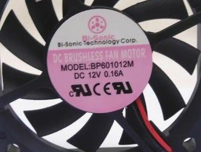 

for BI-SONIC BP601012M 6010 12V 0.16A silence cooling fan Free shipping