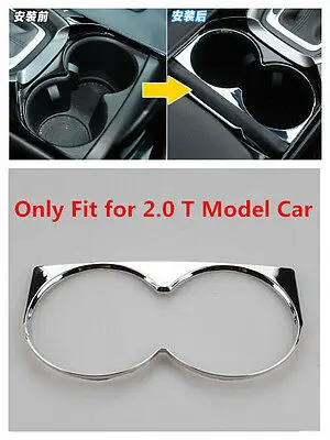 

ABS Chrome Water Cup Holder Decoration Cover Trim for Ford Fusion 2013 - 2018