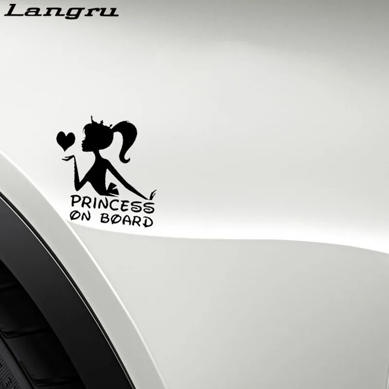 Новый стиль принцесса на борту ребенок Корона Наклейка виниловая Автомобильная