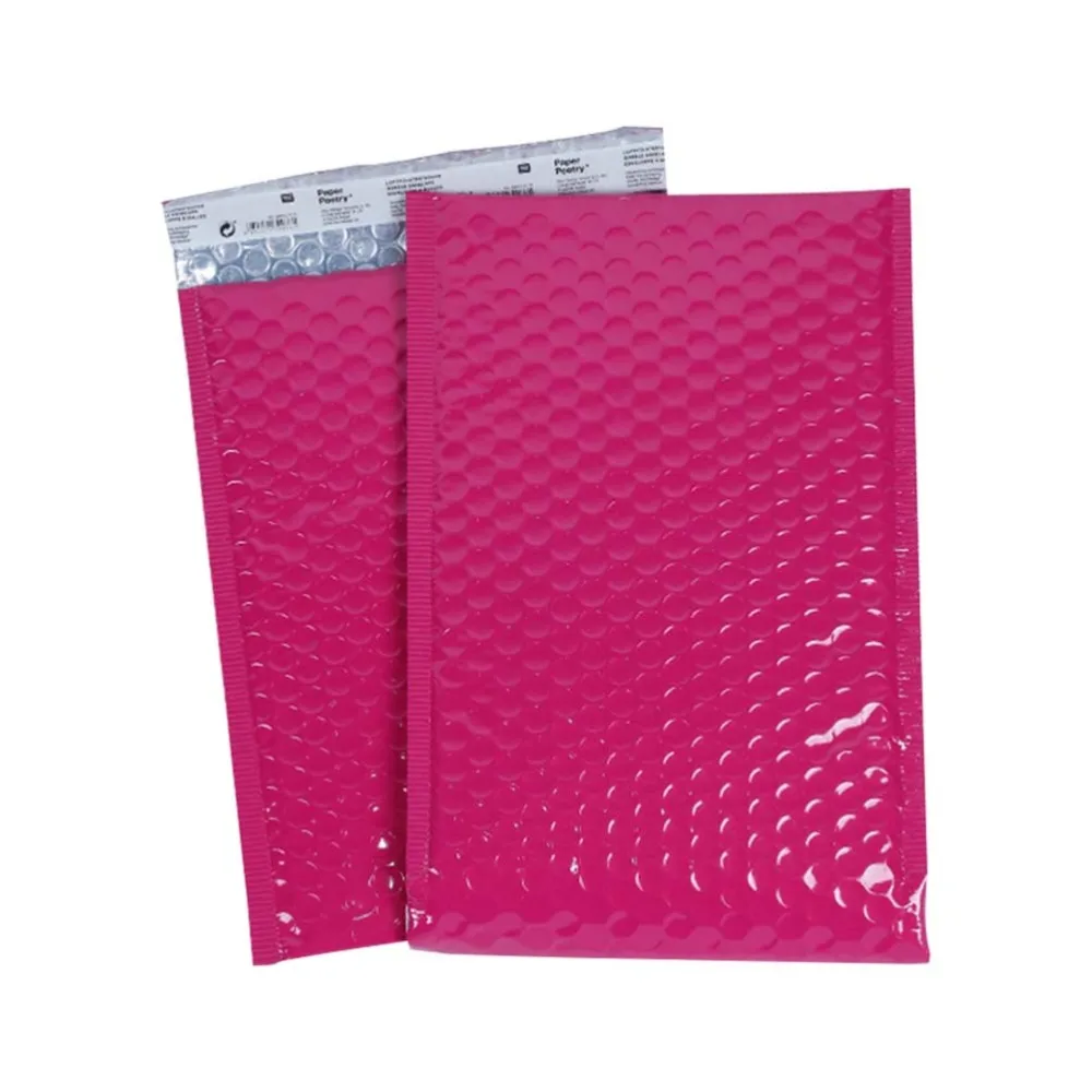

25 Pcs 15*20cm Bubble Mailers Self Seal Dot Padded Envelopes Shipping Mailing Envelope Bags Water Resistant(Rosy)